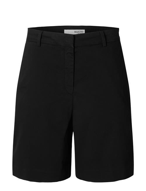 Slfvienna Hw Wide Shorts Selected Femme Black