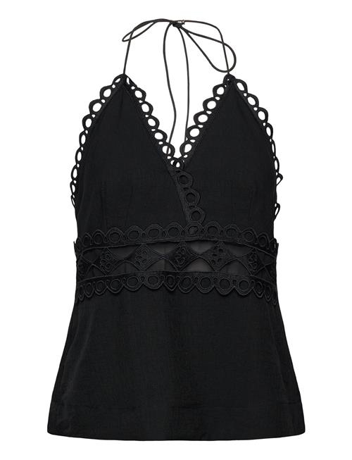Cmasleah-Top Is A Top In A Premium Material With Cut-And-Sew Lace For A Nice Sne Copenhagen Muse Black