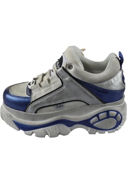 BUFFALO Sneaker low  blå / sølvgrå / hvid