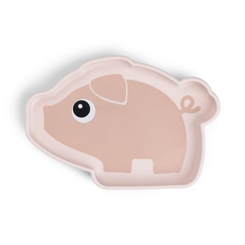Done by Deer Silicone Stick&Stay Plate Pigee Powder Powder One Size  Lyserød  One Size  Unisex