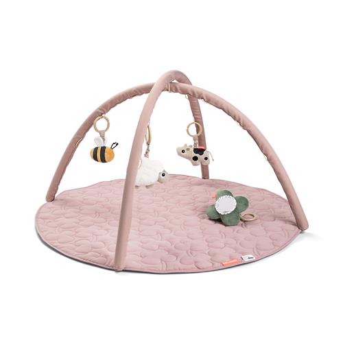 Done by Deer Activity Play Mat Tiny Farm Powder Powder One Size  Lyserød  One Size  Unisex