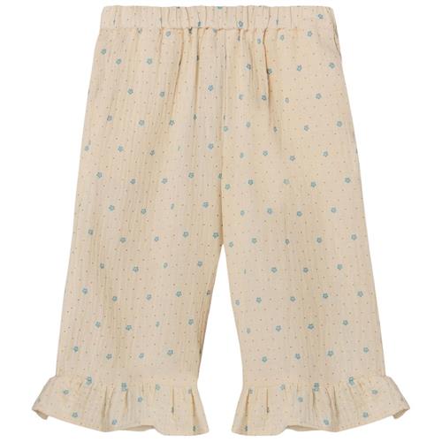 Fliink Blooming Bukser Med Flæser Sandshell Aop 2 Y  Creme  2 år  Unisex