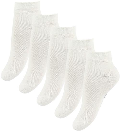 Fuzzies Ankelstrømper - 5-Pak - Hvid