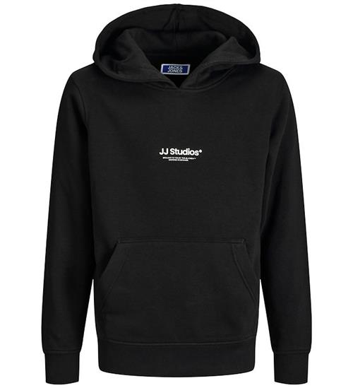 Jack & Jones Hættetrøje - Noos - JjeSoho - Sort m. Logo