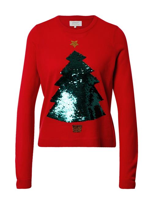 ONLY Pullover 'Xmas'  guld / grøn / rød