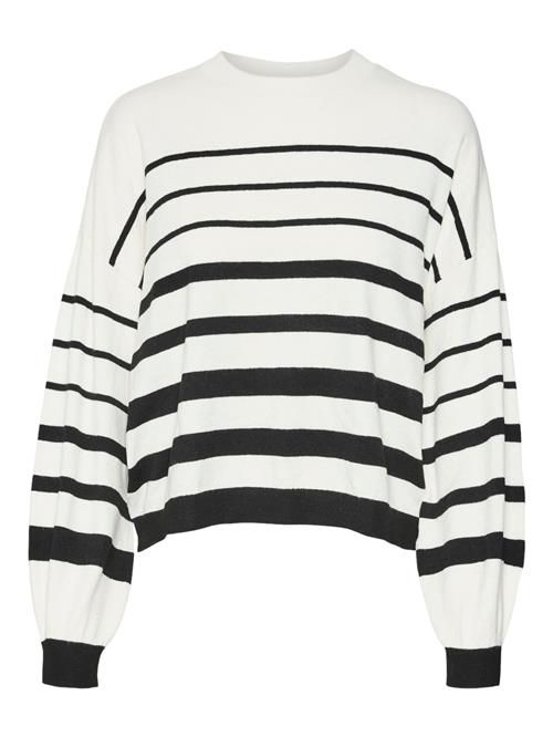 VERO MODA Pullover 'Rain'  lysebeige / sort