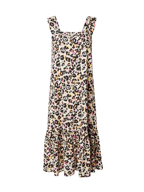 Se PIECES Kjole 'PCARLEM'  taupe / orange / lys pink / sort ved About You