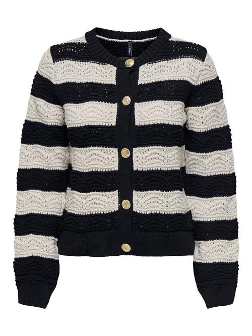 ONLY Cardigan 'ONLCrystal'  creme / sort