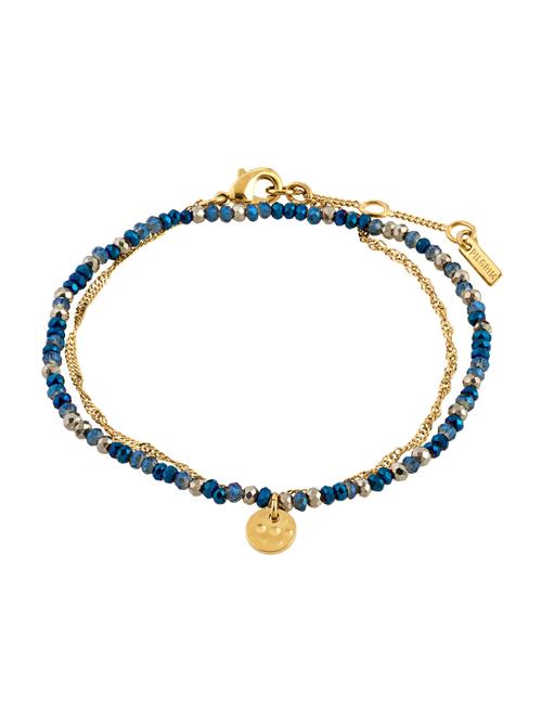 Pilgrim Armbånd 'BELLAMY'  safir / guld / sølv
