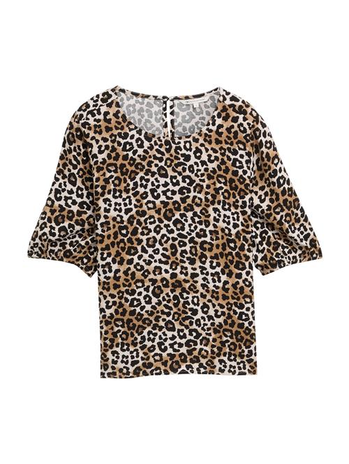 TOM TAILOR DENIM Bluse  brun / sort / hvid