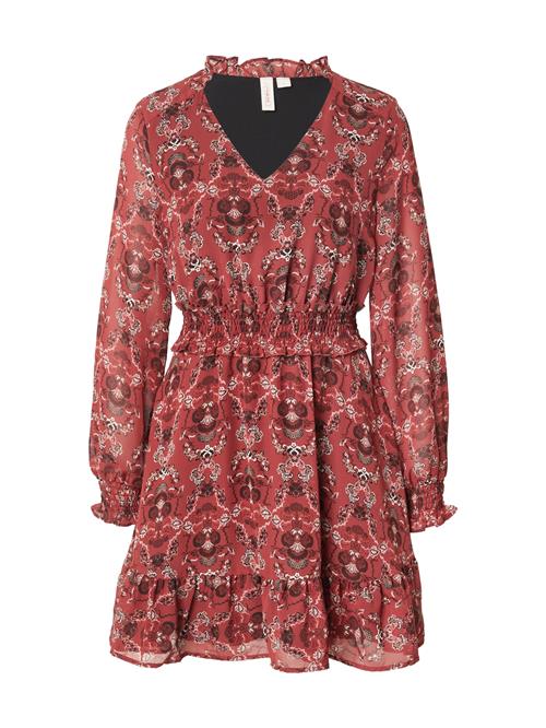 ONLY Kjole 'ONLTIKKI'  cranberry / sort / hvid