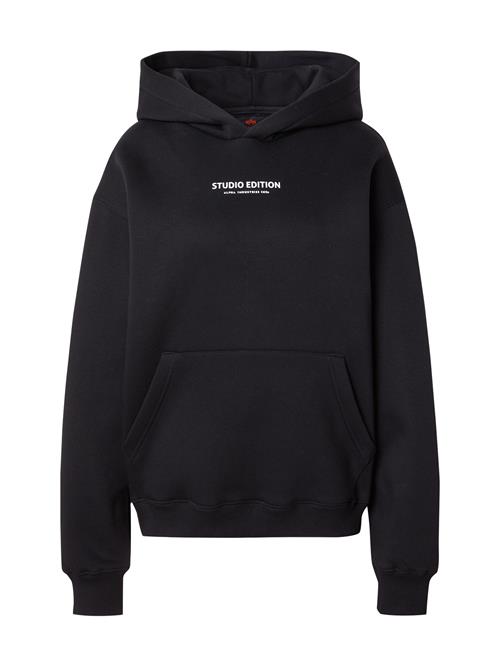 ALPHA INDUSTRIES Sweatshirt 'Studio Edition'  lilla / sort / hvid