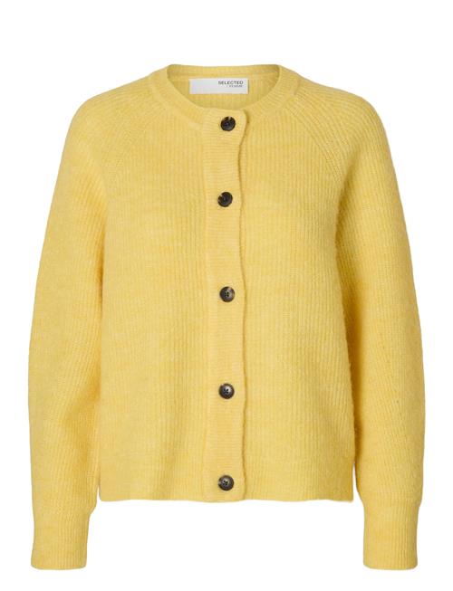 Slflulu Ls Knit Short Cardigan Noos Selected Yellow