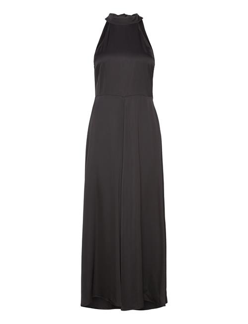 Slfregina Halterneck Ankle Dress B Selected Black