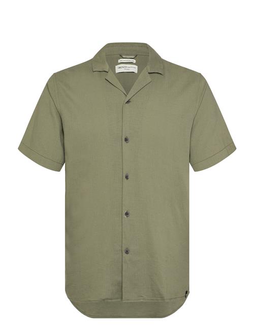 Relaxed Viscose Linen Shirt Tom Tailor Green