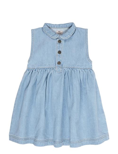 Organic Denim Dress W Collar Copenhagen Colors Blue