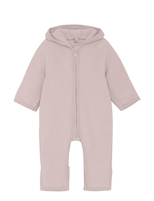 Se Pram Suit Ears Cot. Fleece Huttelihut Grey ved Booztlet