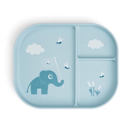 Done by Deer Foodie Compartment Plate Elphee Blue Blue One Size  Blå  One Size  Unisex