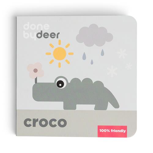 Done by Deer Board Book Seasons Croco Colour Mix Colour Mix One Size  Grøn  One Size  Unisex