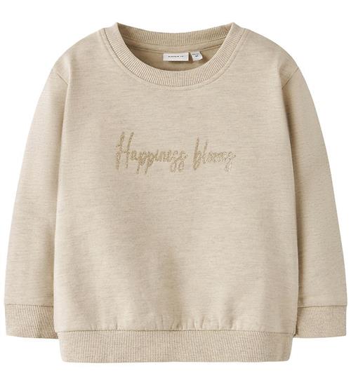 Name It Sweatshirt - NmfLaise - Peyote Melange m. Print