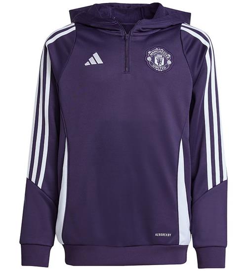adidas Performance Hættetrøje - Manchester United - Aurplu/White
