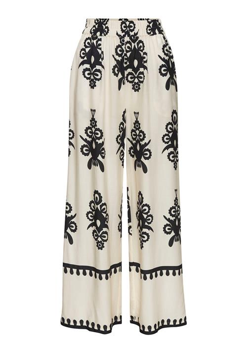 LASCANA Bukser  lysebeige / sort