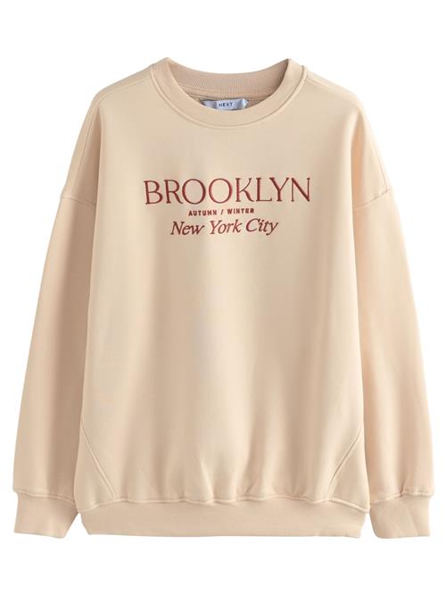Next Sweatshirt  beige / bordeaux