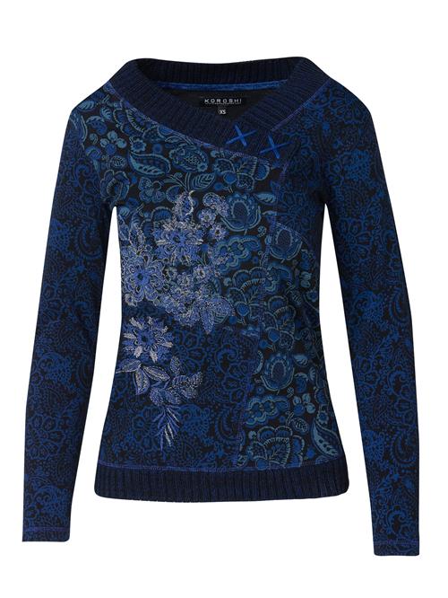 KOROSHI Shirts  blå-meleret