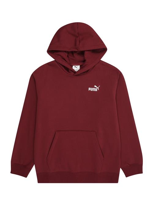 PUMA Sweatshirt 'ESS No. 1'  burgunder / hvid