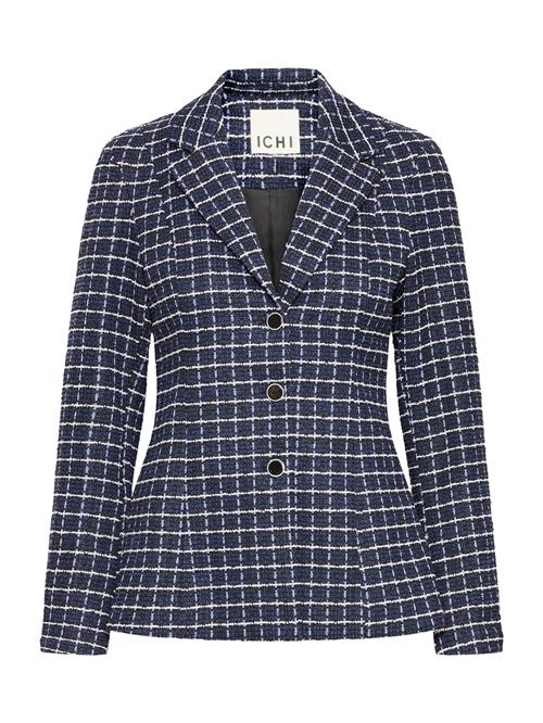 Se ICHI Blazer 'IHKATE'  mørkeblå / sort / hvid ved About You