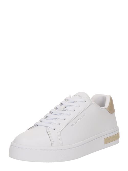 ARMANI EXCHANGE Sneaker low 'LONDON ACTION'  camel / hvid