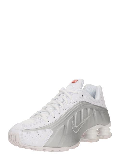 Nike Sportswear Sneaker low 'Shox R4'  sølvgrå / rød / hvid
