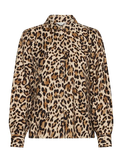 Se b.young Bluse 'BYIHAMMA'  lysebeige / cappuccino / mørkebrun ved About You