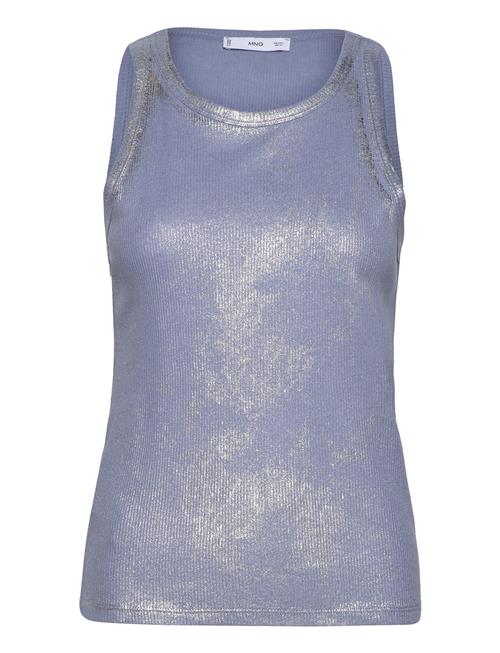 Se Lyocell Foil Top Mango Blue ved Booztlet