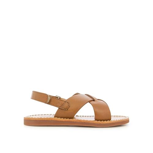 Pom Dapi Plage Stitch Cross Sandaler Camel 27 EU  Brun  27 EU  Unisex