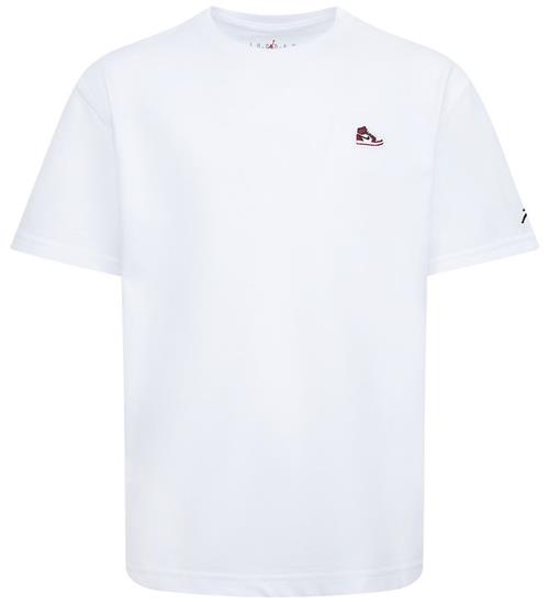 Se Jordan T-shirt - Patch - Hvid ved KidsWorld