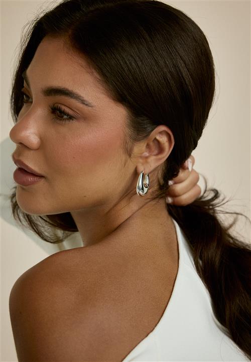Pilgrim Autumn Chunky Retro Hoop Earri