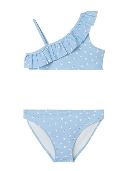 NAME IT Bikini 'NKFZORY'  lyseblå / oliven / hummer / hvid