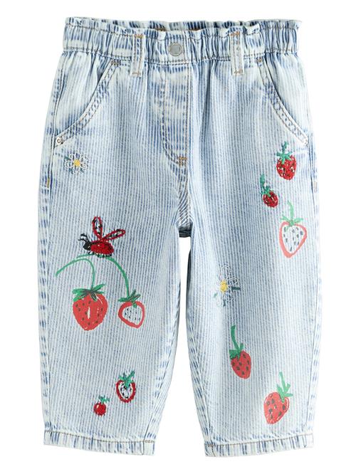 Next Jeans  blue denim / græsgrøn / rød
