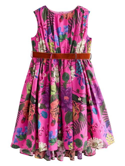 Next Kjole 'Kew'  mørkegrøn / lilla / mørkeorange / pink