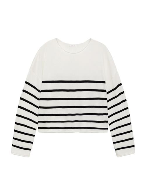 MANGO TEEN Pullover 'MARINA'  sort / hvid