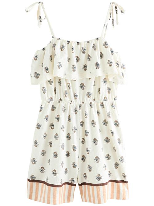 Next Jumpsuit  ecru / blå / abrikos