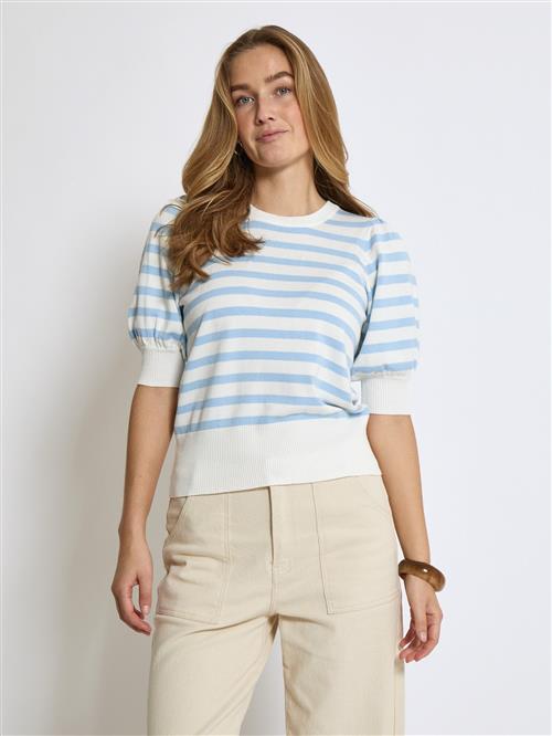 minus Pullover  lyseblå / hvid