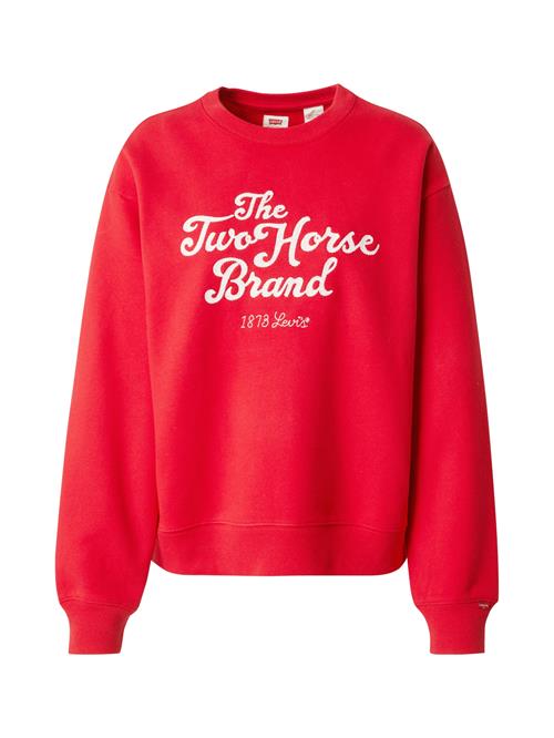LEVI'S ® Sweatshirt 'Graphic Heritage Sport Crewneck Sweatshirt'  rød / hvid