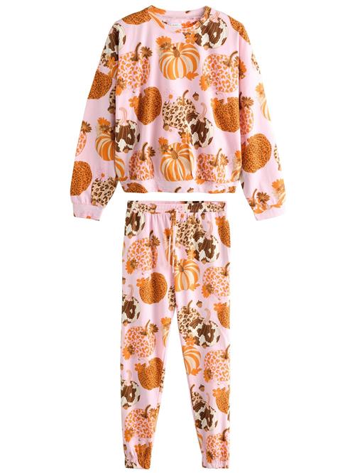 Next Pyjamas  beige / choko / orange / lyserød