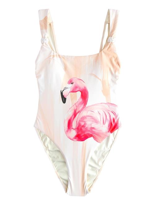 Next Badedragt  pink / pudder / sort / hvid