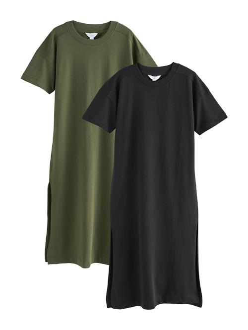 The Set Kjole  khaki / sort