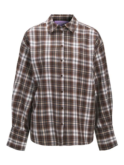 JJXX Bluse 'JXHailey'  brun / cappuccino / hvid