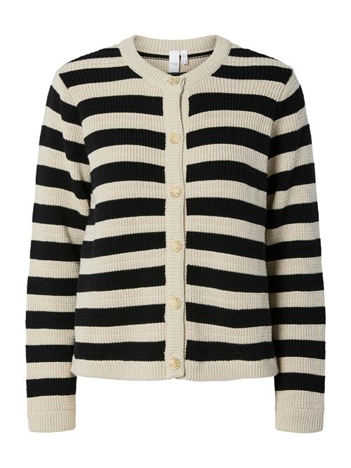 YAS Cardigan 'YASSIRONI'  creme / sort