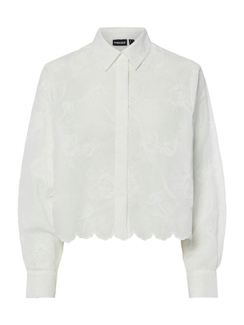 PIECES Bluse 'PCJEFINA'  hvid